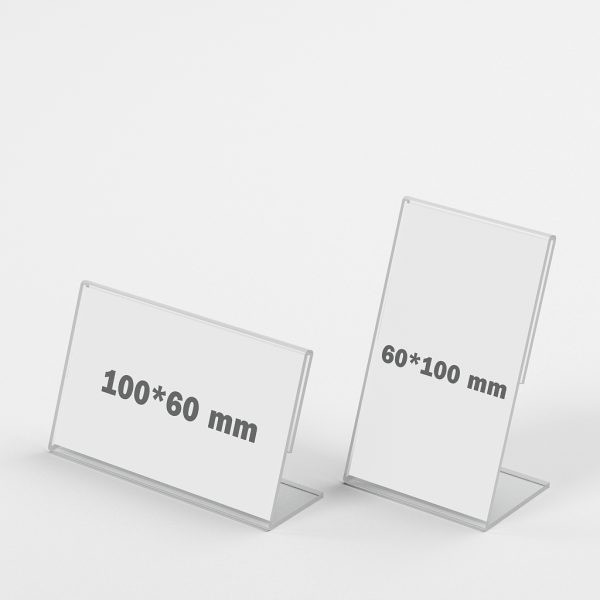 Plastová cenovka 60×100 mm