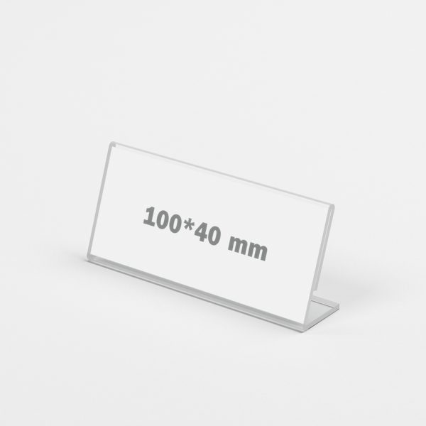 Plastová cenovka 100×40 mm